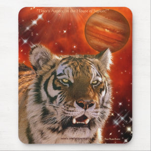 Tapis De Souris Amur Tiger & Jupiter Big Cat Imaginaire Tapis de s