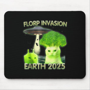 Tapis De Souris Amusant Alien Chat Mème Florp Invasion Terre 2025
