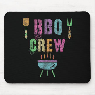 Tapis De Souris Amusant Bbq Crew Grill Chef Cuisinier Squad Cuisin