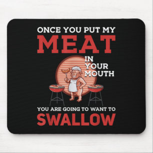 Tapis De Souris Amusant Bbq Design ! Pour Les Amateurs De Fumeurs,