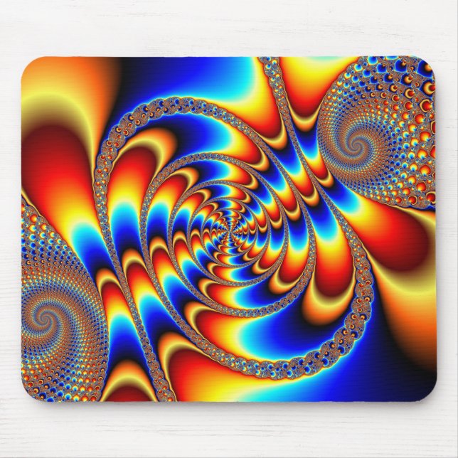 Tapis De Souris Amusant couleur - Fractal (Devant)