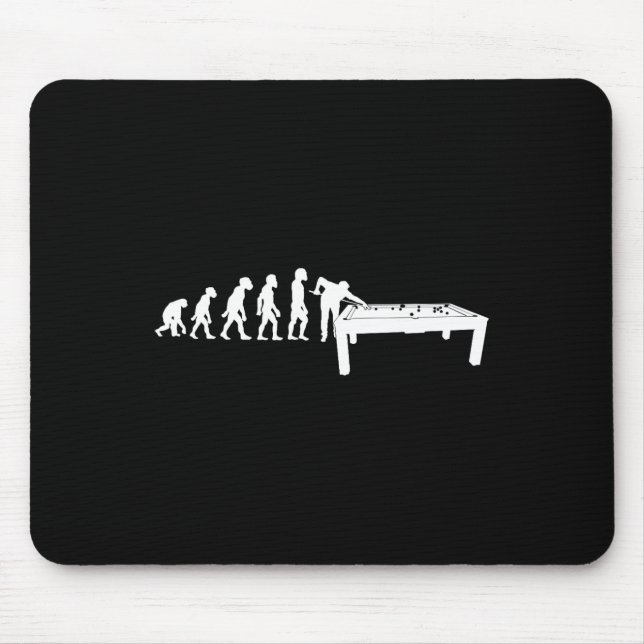 Tapis De Souris Amusant Human Billiards Evolution 8 Ll Pool Cue St (Devant)