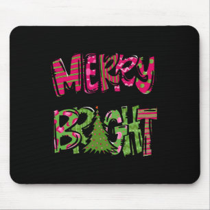 Tapis De Souris Amusant Joyeux Et Lumineux Noël Noël Noël Vibe Fêt