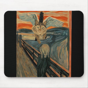 Tapis De Souris Amusant Maine Coon Cat The Scream