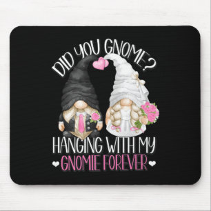 Tapis De Souris Amusant Mariage Groom Bride Gnome Pun Hanging Avec