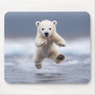 Tapis De Souris Amusant Polar Bear Cub Pad Souris
