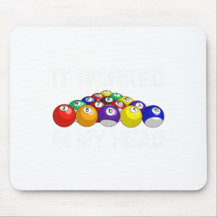Tapis De Souris Amusant Pool Art Pour Hommes Femmes Billard Lover