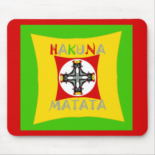 Tapis De Souris Amusant Rasta Couleur Rouge Vert Doré