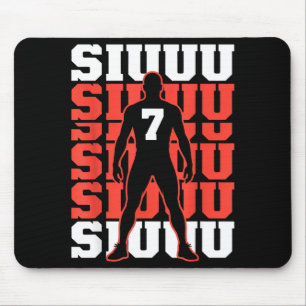 Tapis De Souris Amusant s Amateur de Football Amoureux Siuuuu Joue