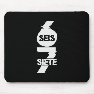 Tapis De Souris Amusant Six Seven En Espagnol Seis Siete 67 Brainr