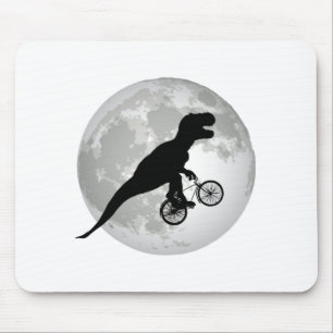 Tapis De Souris Amusant Trex Flying Moon Design