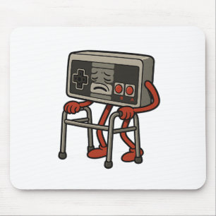 Tapis De Souris Amusant Vieux Gamer Jeu Retro 80s 90s Jeu Vidéo Ol