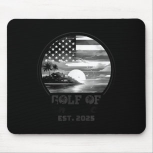 Tapis De Souris Amusante Amérique des Etats-Unis Chemise Golfe des