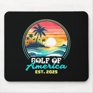Tapis De Souris Amusante Amérique des Etats-Unis Chemise Golfe des