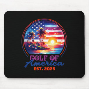 Tapis De Souris Amusante Amérique des Etats-Unis Chemise Golfe des