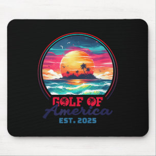 Tapis De Souris Amusante Amérique des Etats-Unis Chemise Golfe des
