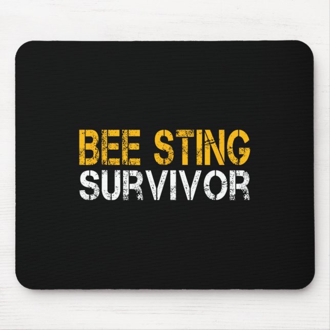 Tapis De Souris Amusante Bee Sting Survivante Enfants Gardiens d'a (Devant)