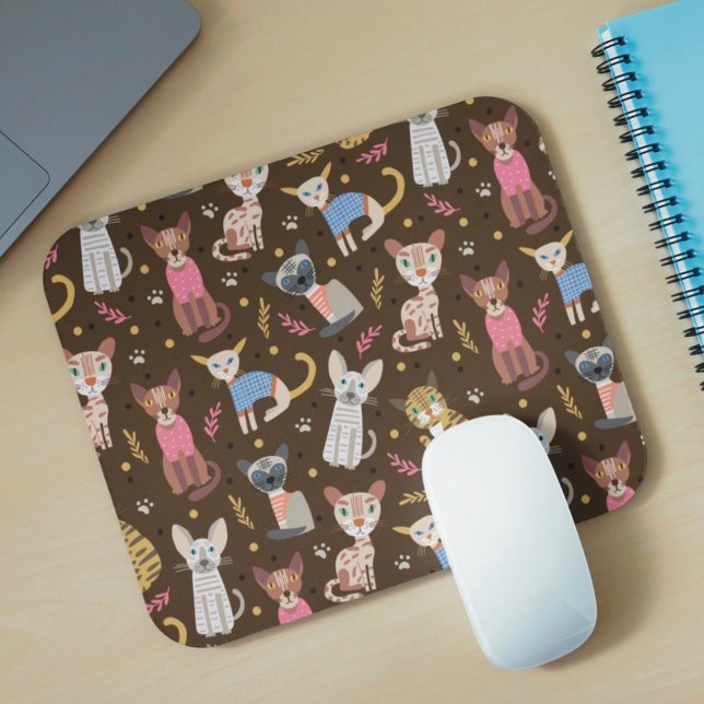Tapis De Souris Amusante Cute Cats Mousepad (Créateur téléchargé)
