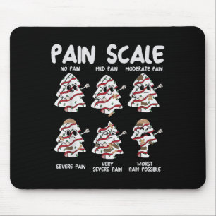 Tapis De Souris Amusante échelle de douleur Noël Infirmière Xmas T