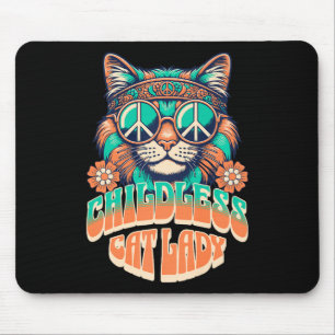 Tapis De Souris Amusante Femme De Chat Sans Enfant Pour Femmes Kam