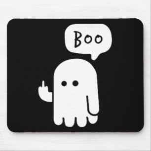 Tapis De Souris Amusante Petite Doigts Moyens Cute Ghost Boojee Ha
