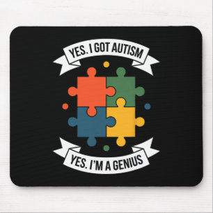 Tapis De Souris Amusante Sensibilisation sur l'autisme Enfants Aut