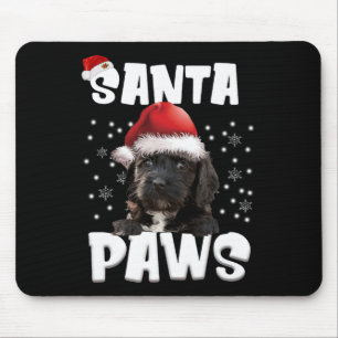 Tapis De Souris Amusants Cockapoo feux de Noël Arbre Amoureux des