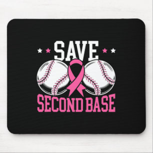 Tapis De Souris Amusants Économisez 2e Base de Baseball joueur Can