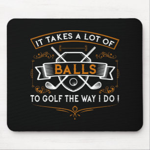 Tapis De Souris Amusants Golf Il prend Balls Xmas Idée cadeau pour