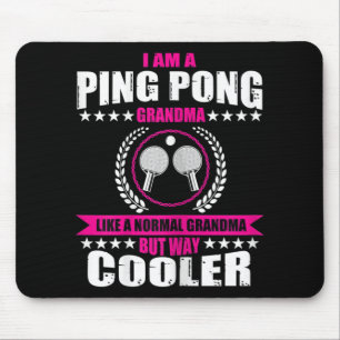Tapis De Souris Amusants Ping Pong Grandma Citation Tennis De Tabl