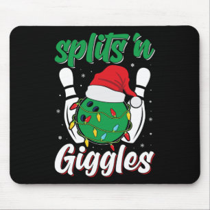 Tapis De Souris Amusants sur gigles Bowling Joueur Noël Bowl
