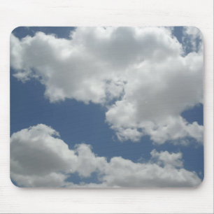 Tapis De Souris Amusement blanc d'impression de nuages de ciel