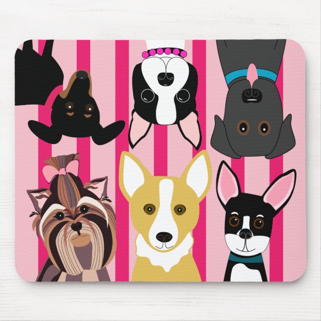 Tapis De Souris Amusement de chiot (Devant)