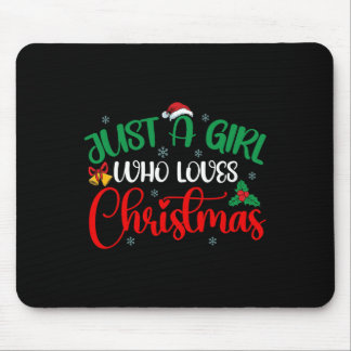 Tapis De Souris Amusez Juste Une Fille Qui Aime Les Filles De Noël