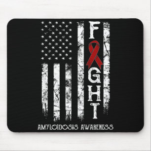 Tapis De Souris Amyloïdose guerrier drapeau américain Création