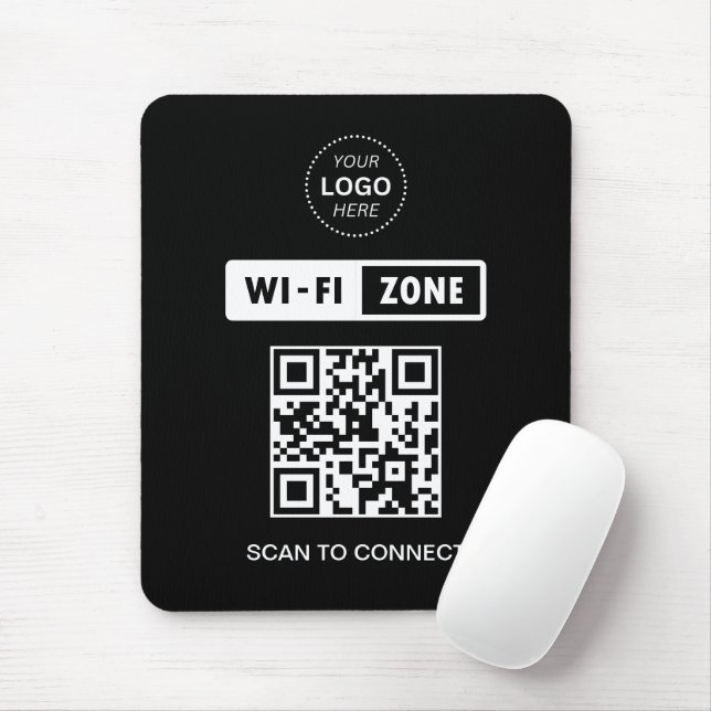 Tapis De Souris Analyser le logo professionnel QR Code Wifi pour s (Avec souris)