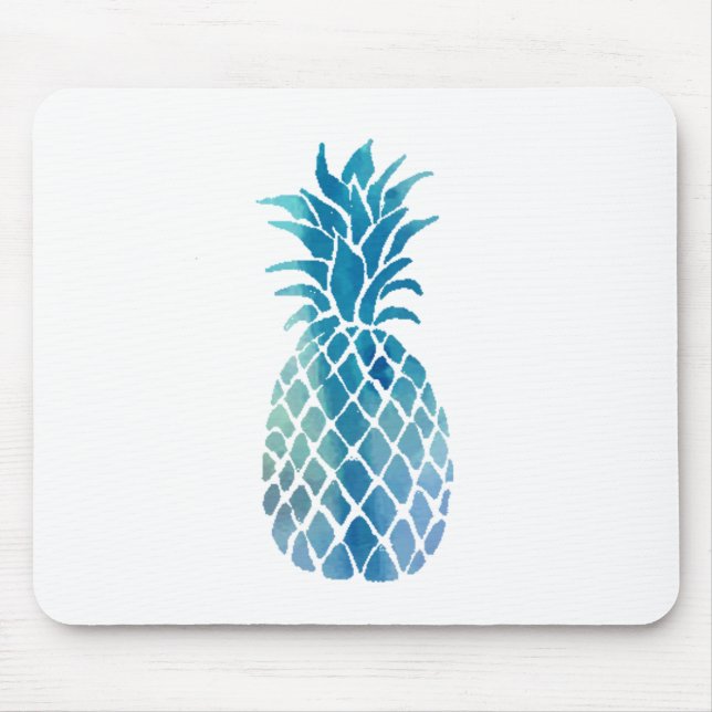 Tapis De Souris ananas bleu (Devant)