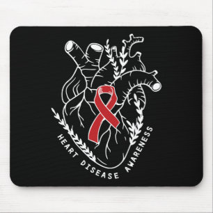 Tapis De Souris Anatomie Carburant Ruban Cardiaque Maladie cardiaq