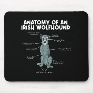 Tapis De Souris Anatomie d'un Irish Wolfhound