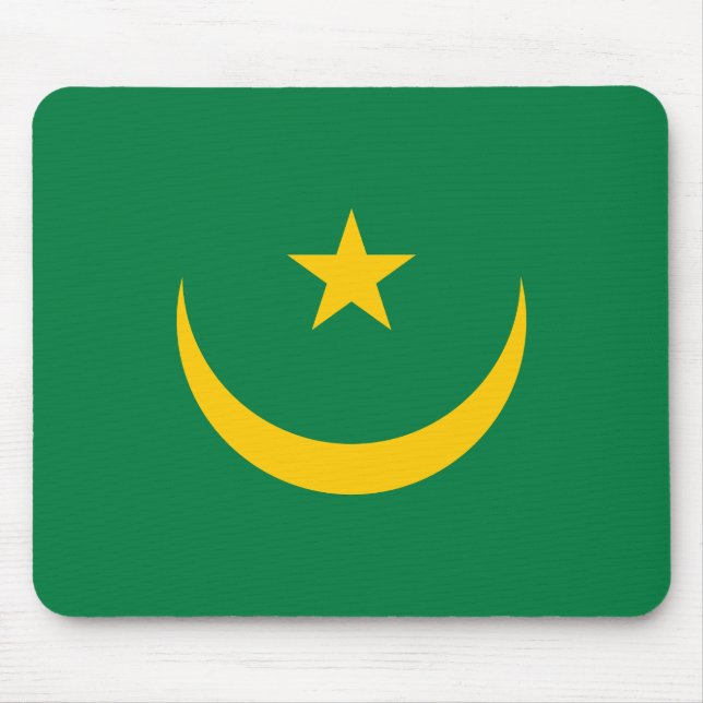 Tapis De Souris Ancien drapeau de Mauritanie (Devant)