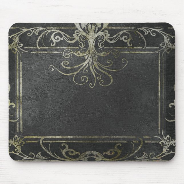 Tapis De Souris Ancien Eldritch Victorian (Noir et Or) (Devant)