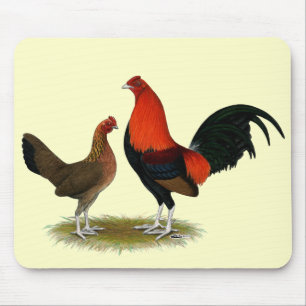 Tapis De Souris Ancien jeu anglais Bantams : BB Red Pair