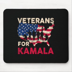 Tapis De Souris Anciens Combattants De Kamala American Flag Army S