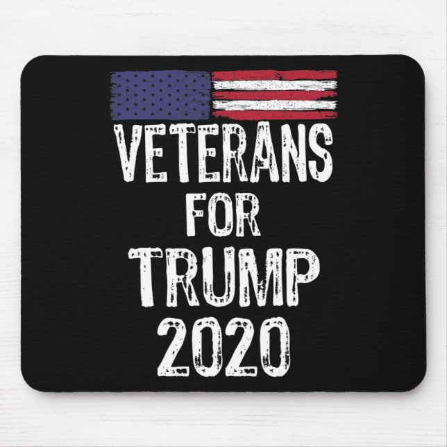 Tapis De Souris Anciens Combattants Pour Trump Élections 2020 Anti (Devant)