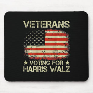 Tapis De Souris Anciens Combattants vintages Voter Pour Harris W 2