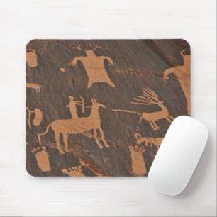 Tapis De Souris Anciens pétroglyphes de Newspaper Rock amérindiens
