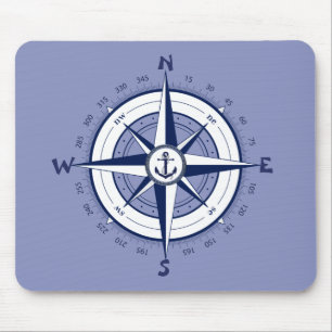 Tapis De Souris Ancre nautique, Boussole nautique, Cercle celtique