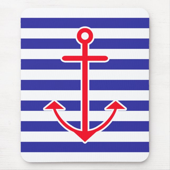 Tapis De Souris Ancre nautique classique (Devant)