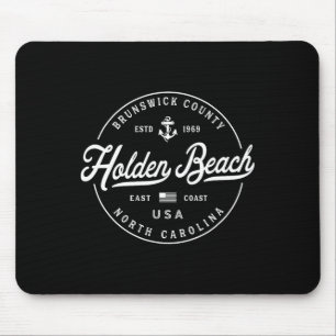Tapis De Souris Ancre nautique Holden Beach Caroline du Nord Voyag