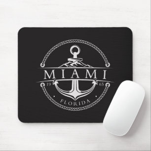 Tapis De Souris Ancre nautique Miami Floride 1965